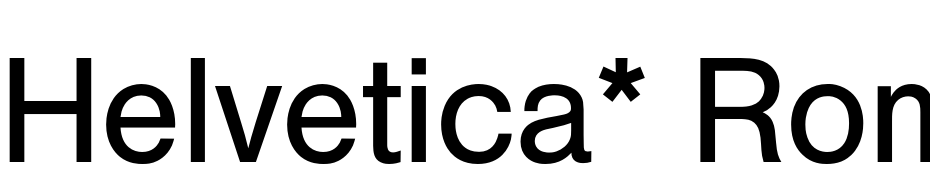 Helvetica* Roman Yazı tipi ücretsiz indir